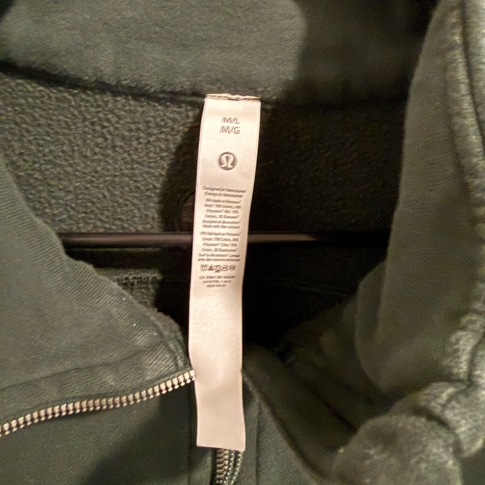 Lululemon Scuba Oversized Funnel-Neck Half Zip *Long Legacy Green M/L - Picture 4 of 6